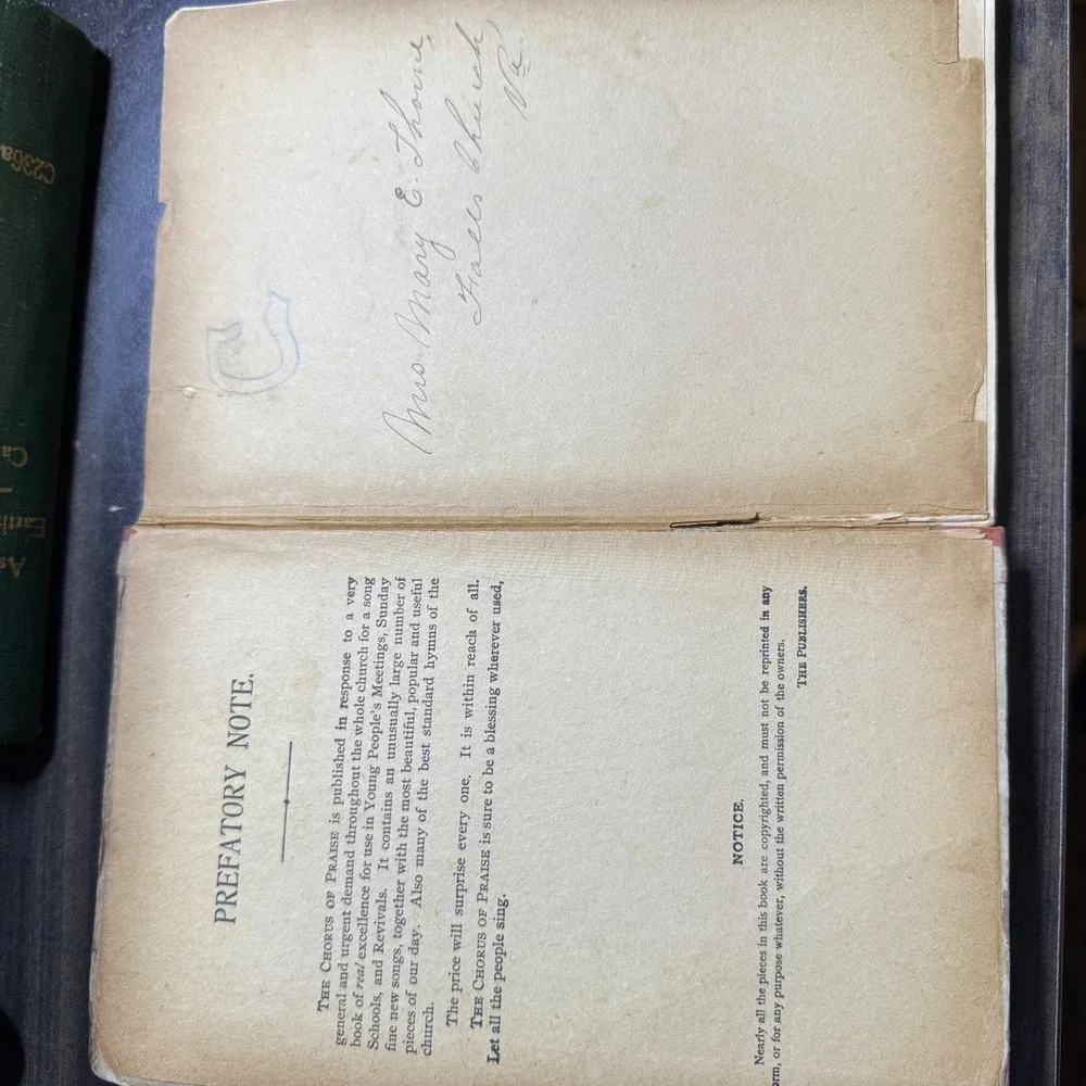 The Chorus of Praise James M Black Vintage‎ Music Book 1907 Antique